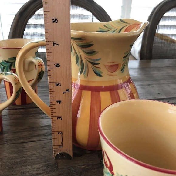 Southern Living Gail Pittman Siena Pitcher Retired - Picture 3 of 3